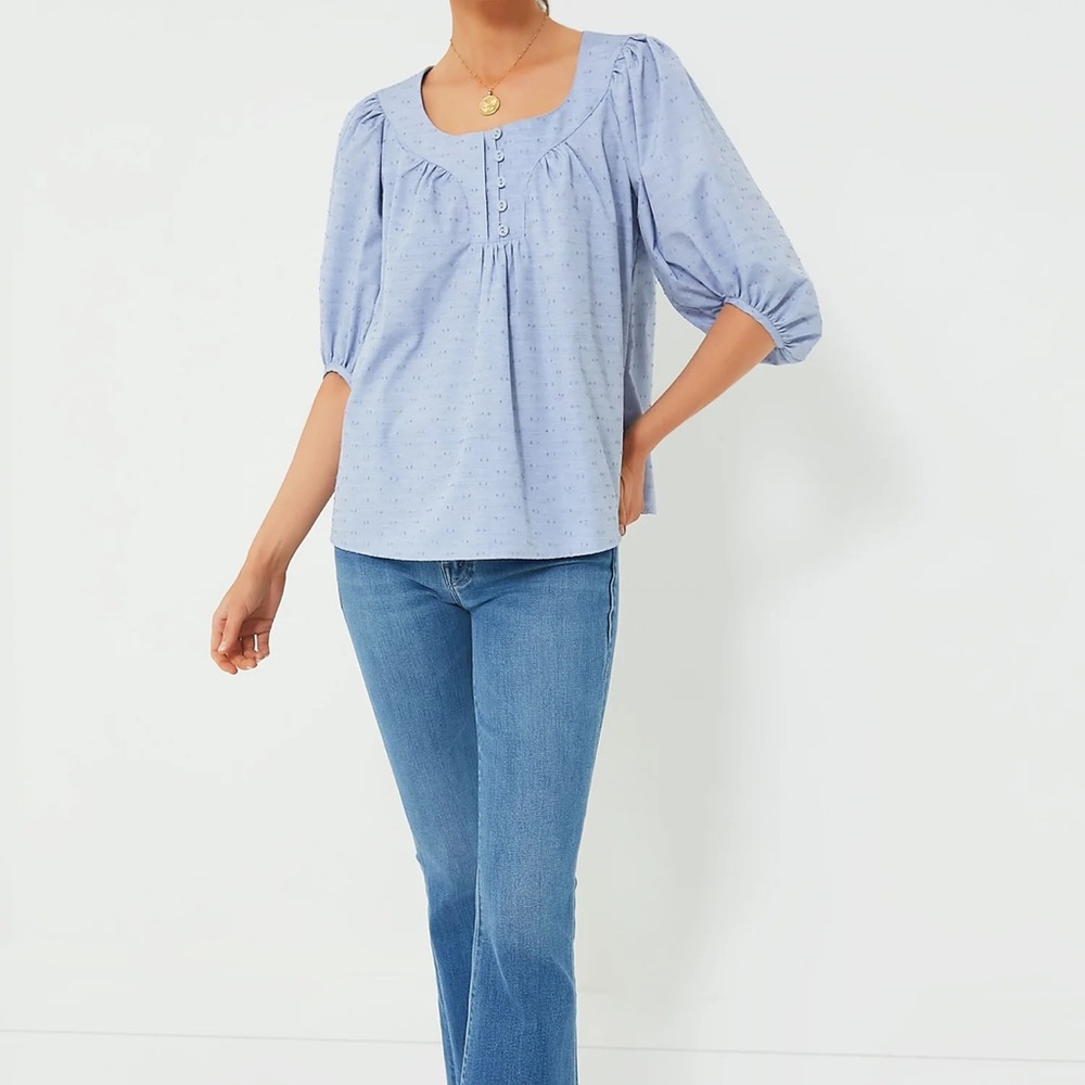 Tuckernuck Pomander Chambray Inara Blouse NWT Medium